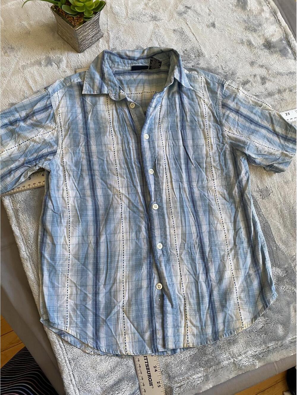 Cherokee Boy’s Short Sleeve Button-Up Shirt Size 8 (Medium)